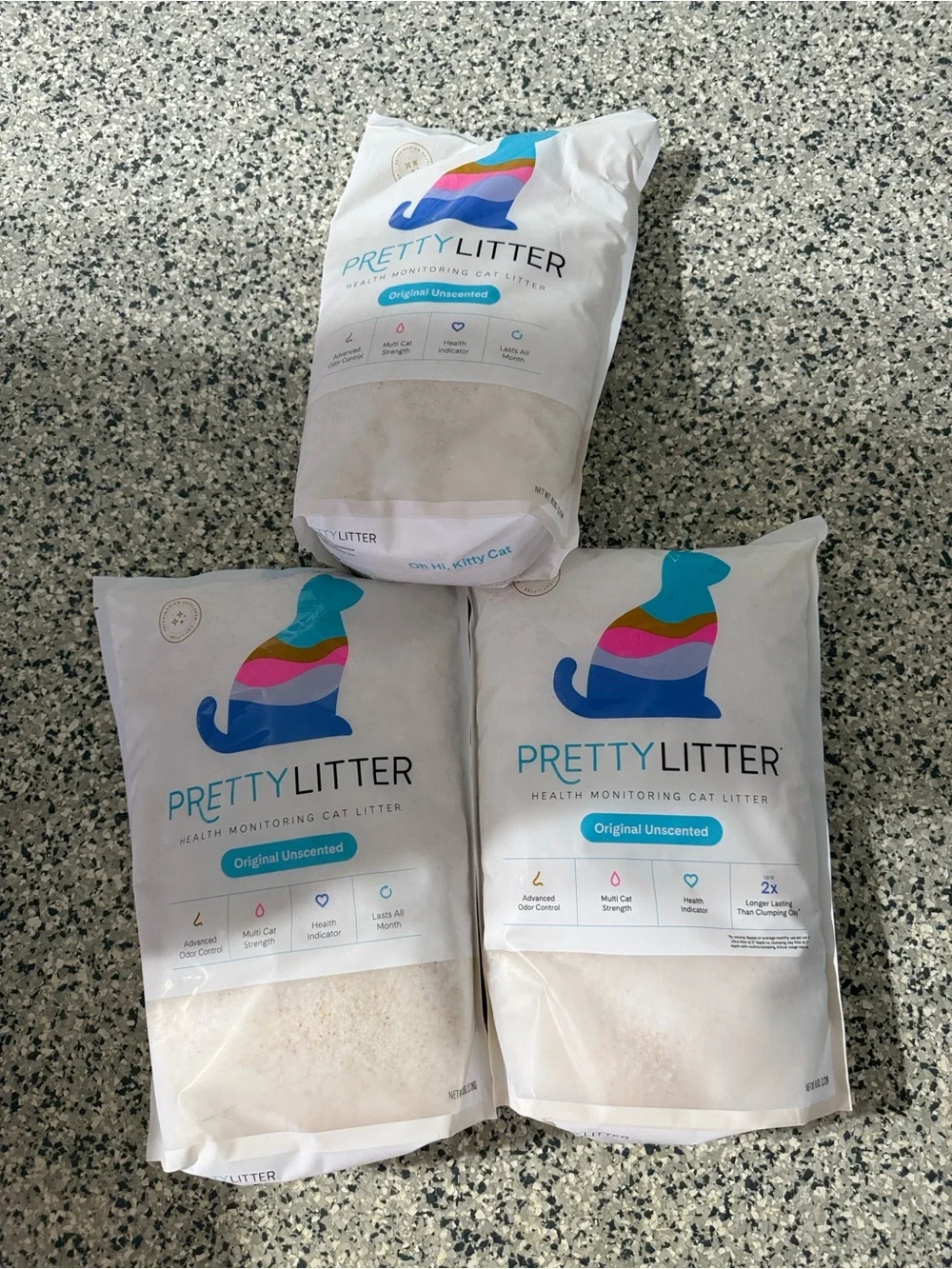 PrettyLitter Original Unscented Health Monitoring Cat Litter 6 lb Bag New bundle